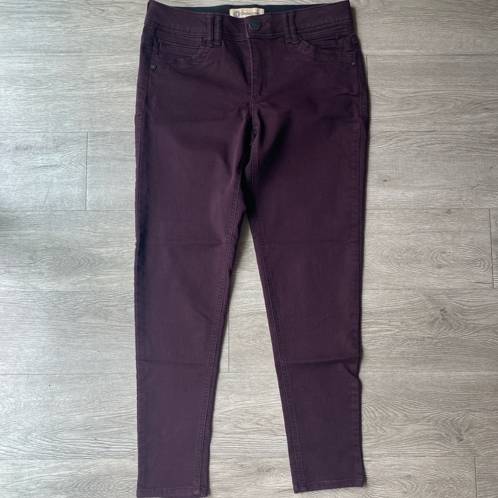 Democracy Women's Dark Burgundy Skinny Jeans